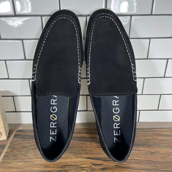 Cole Haan 2.ZERØGRAND Venetian Loafer Mens Size 13 Shoes Black Nubuck Slip On - Picture 6 of 12